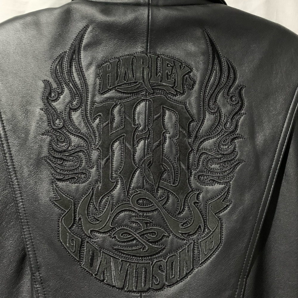 Harley Davidson Women’s Black Leather Jacket Large
